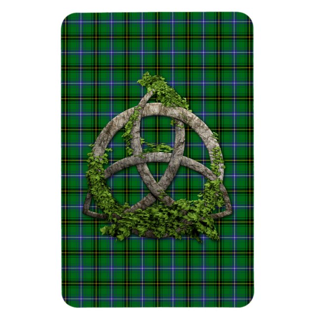 Ímã Celtic Trinity Knot E Clan Henderson Tartan (Vertical)