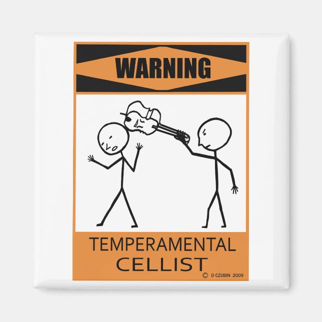 Imã Célula Temperada de Aviso (Frente)