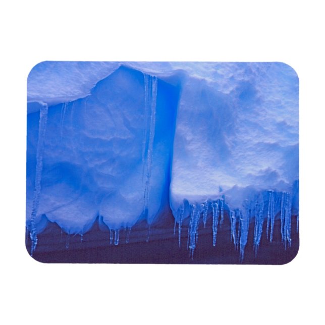Ímã Cemitério de Iceberg Pleneau, Antártida: Azul (Horizontal)