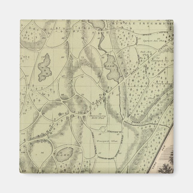 Imã Cemitério de Woodlawn (Frente)