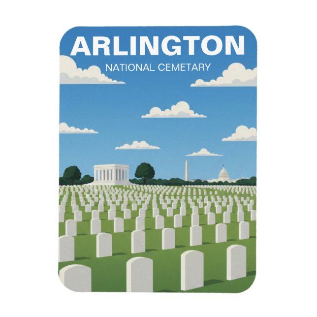 Ímã Cemitério Nacional de Arlington Virgínia Viagem (Vertical)