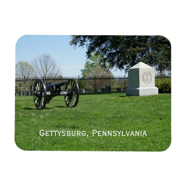 Ímã Cemitério Nacional de Gettysburg (Horizontal)