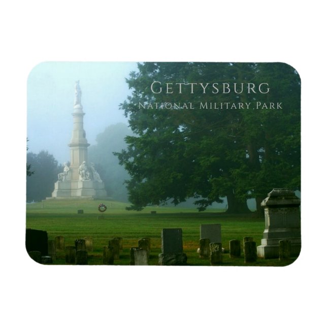 Ímã Cemitério Nacional de Gettysburg (Horizontal)