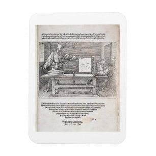 Ímã Cena curso de Durer do "na arte do desenho",