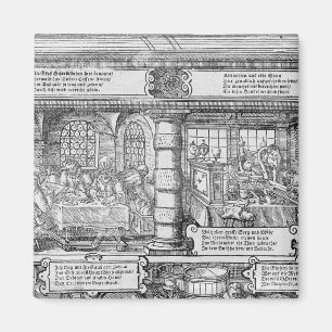 Imã Cena da operação bancária