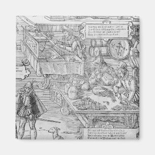 Imã Cena da operação bancária