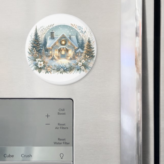 Imã Cena de Brilho da Cabana Nevada (In Situ (Fridge))