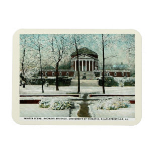 Ímã Cena de inverno, Charlottesville VA, Estilo de Vin