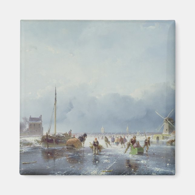 Imã Cena de inverno congelada (Frente)