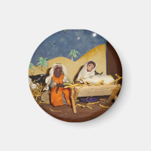 Imã Cena de natividade Jesus Mary Joseph — estável 