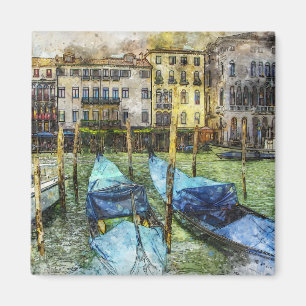 Imã Cena de pintura de gôndola de Veneza