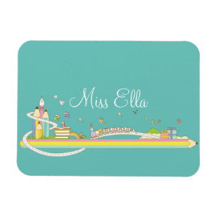 Ímã Cena de Professores Whimsical Personalizada