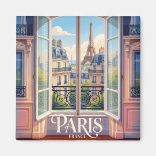 Imã Cena de viagem da cidade da arquitetura francesa P