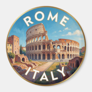 Imã Cena de Viagem Histórica Roma Itália 🏛️