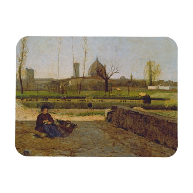 Ímã Cena diária, perto de Florença, c.1865 (Horizontal)