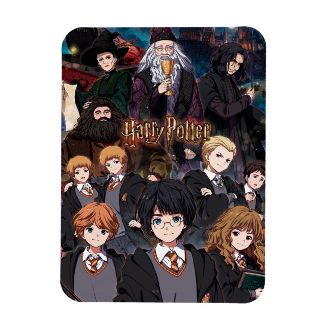 Ímã Cena do Conjunto Anime HARRY POTTER™ (Vertical)