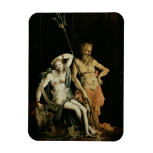 Ímã Cena do Inferno: detalhes mostrando Hades e Perséf