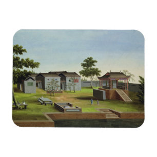 Ímã Cena do jardim, c.1820-40 (w/c no papel) 3