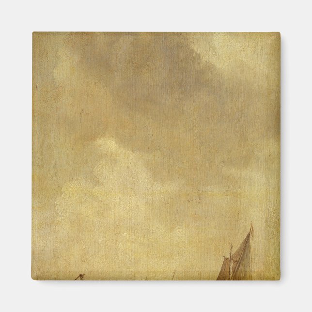 Imã Cena do rio, com pescadores jogando uma rede, 1638 (Frente)