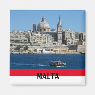Imã Cena Malta de La Valeta e Harbour Souvenir