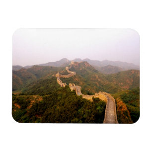 Ímã Cenário colorido na Grande Muralha da China em