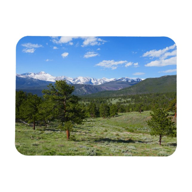 Ímã Cenário da Vista da Montanha Rochosa (Horizontal)