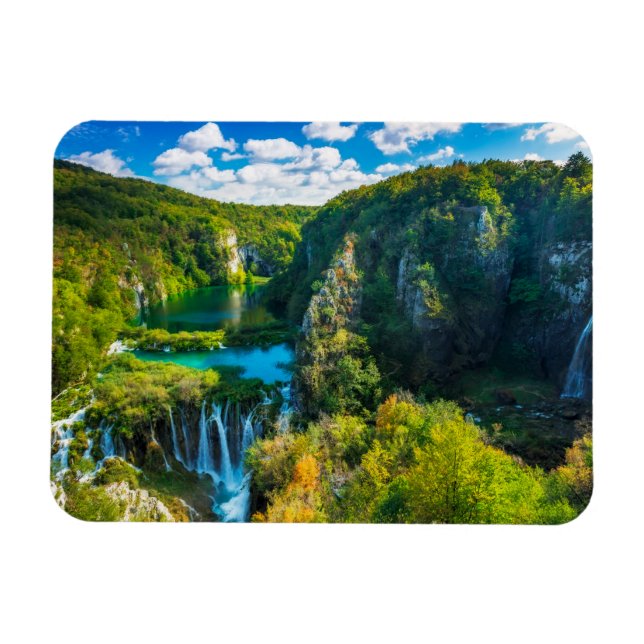 Ímã Cenário de cachoeira elegante, Croácia (Horizontal)