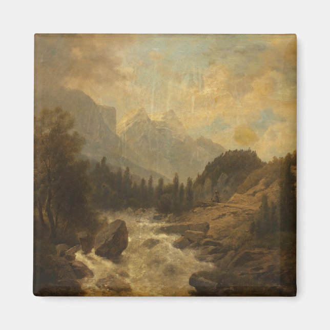 Imã Cenário de Paisagem Florestal (por Josef Kriehuber (Frente)