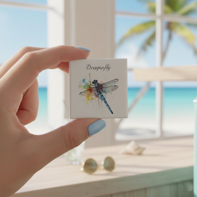 Imã Cenário de Sonho com Libélula, personalizado (Criador carregado)