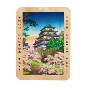 Ímã Cenário do hanga da canela do castelo de Tsuchiya