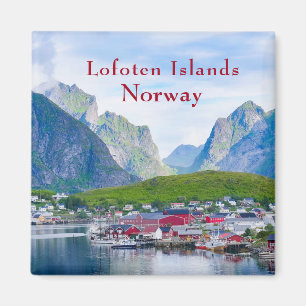 Imã Cenário norueguês Lofoten Ilhas Noruega