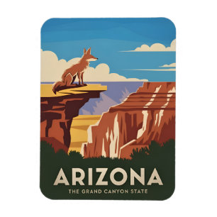 Ímã Cênica do Grand Canyon do Arizona Viagem Retro Vin