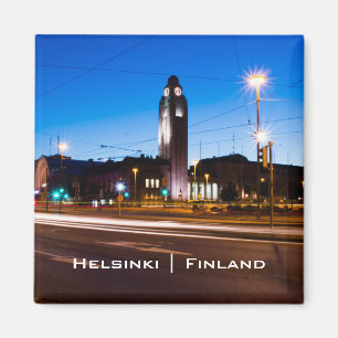 Imã Central de Helsinque durante a Hora Azul