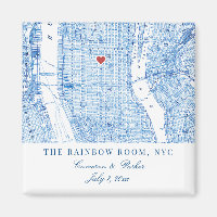 Central Manhattan Destino Fósforo Magnet