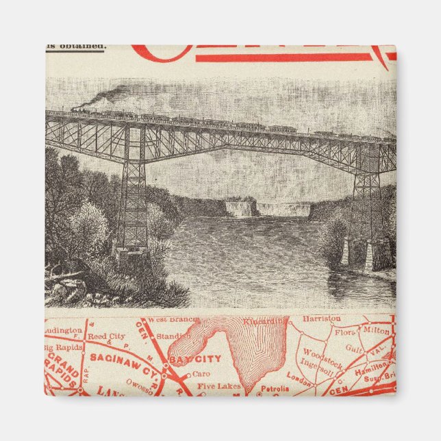 Imã Central Railroad do Michigan (Frente)