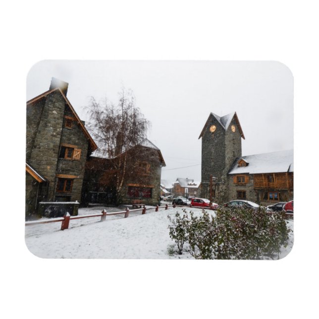 Ímã Centro Cívico Bariloche, Patagônia Argentina (Horizontal)