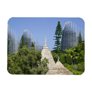 Ímã Centro Cultural Tjibaou, Noumea, Nova Caledônia 2