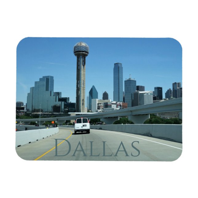 Ímã Centro Dallas Texas Souvenir Magnet (Horizontal)