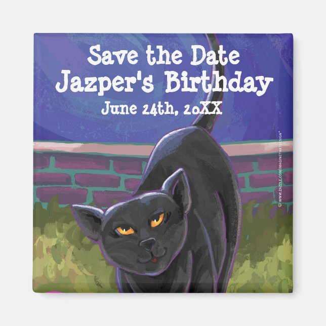 Imã Centro de Festas de Gatos Negros (Frente)