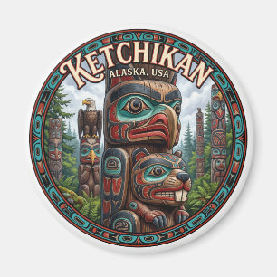 Imã Centro de Patrimônio Totem Ketchikan Alasca