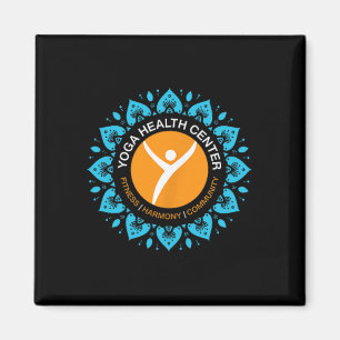 Imã Centro de Saúde Yoga Feliz Começa Aqui Design