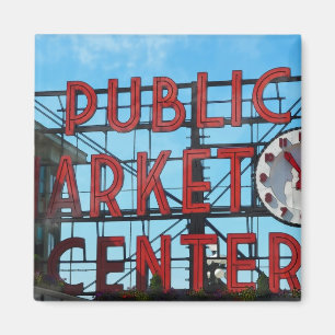 Imã Centro do mercado público em Seattle Washington