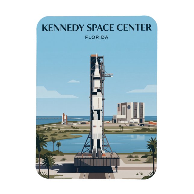 Ímã Centro Espacial Kennedy Flórida (Vertical)