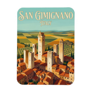 Ímã Centro Histórico de San Gimignano Itália