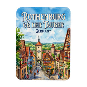 Ímã Centro Histórico Medieval, Rothenburg ob der Taube