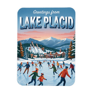 Ímã Centro Olímpico de Patinação no Gelo Lake Placid,