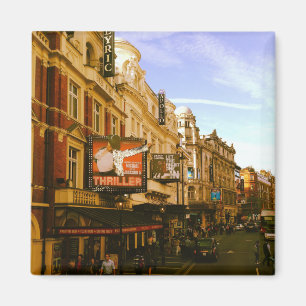 Imã Centro Urbano Vintage Cityscape