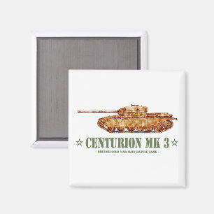 Imã Centurion MK 3 Tanque britânico MBT da Guerra Fria