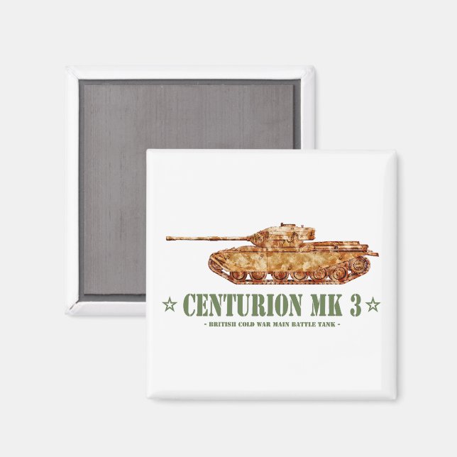 Imã Centurion MK 3 Tanque britânico MBT da Guerra Fria (Front/Back)
