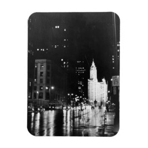 Ímã cerca de 1954: Uma vista na Avenida Michigan